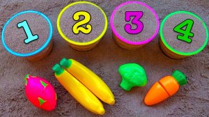 Фрукты и Овощи на липучках и Развивающий мультик для детей