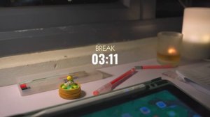 1 час STUDY WITH ME ｜ Rain Sounds, ambient version ｜ Pomodoro 25⧸5 ｜ Late night, No music🌃