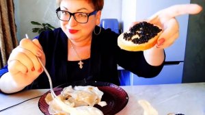 А вареники были ленивые/ПЕЛЬМЕНИ УДАЛИСЬ, ВАРЕНИКИ НЕТ😭//МУКБАНГ