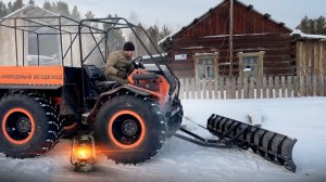 УБРАЛИ 500 ТОНН СНЕГА В ДЕРЕВНЕ. НЕ ТЕРЯЕМ НАДЕЖДЫ НАЙТИ СОБАКУ.