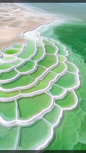 В самом сердце Китая раскинулось удивительное солёное озеро,