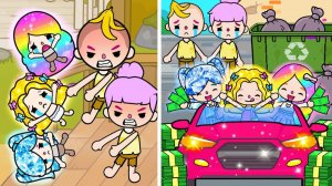 ПЛОХИЕ РОДИТЕЛИ ПРОДАЮТ МОИ РАДУЖНЫЕ ВОЛОСЫ ЗА ДЕНЬГИ #tocalifeworld #tocaboca