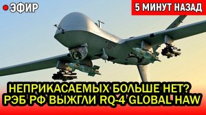 Неприкасаемых больше нет? РЭБ РФ выжгли RQ-4 Global Hawk и уронили его как подстреленную утку.