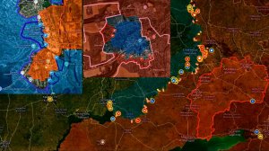 Карта боевых действий. Ситуация в районе Купянска