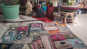 Рукодельные коврики из старых вещей 🪡 🧵