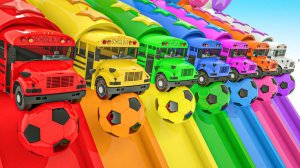 Мультики про машинки - Полоса препятствий разноцветных машинок - Мультфильмы для малышей и детей