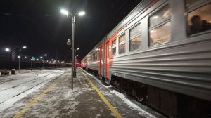 Электропоезд ЭТ2М-034 прибывает на ст. Шарташ