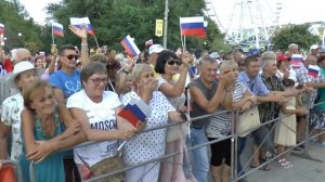 День Флага России в Бердянске. Рыбин, Сенчукова