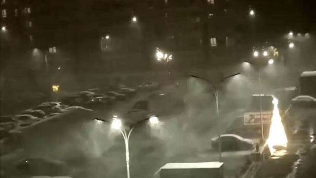 Сильная метель в Брянске