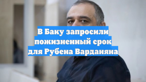 Бывшему госминистру Карабаха Варданяну грозит пожизненный срок