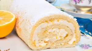 Бисквитный рулет "Лимонный" 🍋 Самый вкусный крем со сгущенкой!