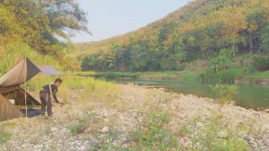 Двухдневная одиночная РЫБАЛКА + КЕМПИНГ. Готовлю то, что поймал