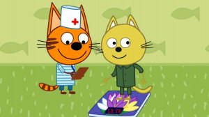 ТРИ КОТА. ПРИВИВКИ. ИГРАЕМ В ДОКТОРА