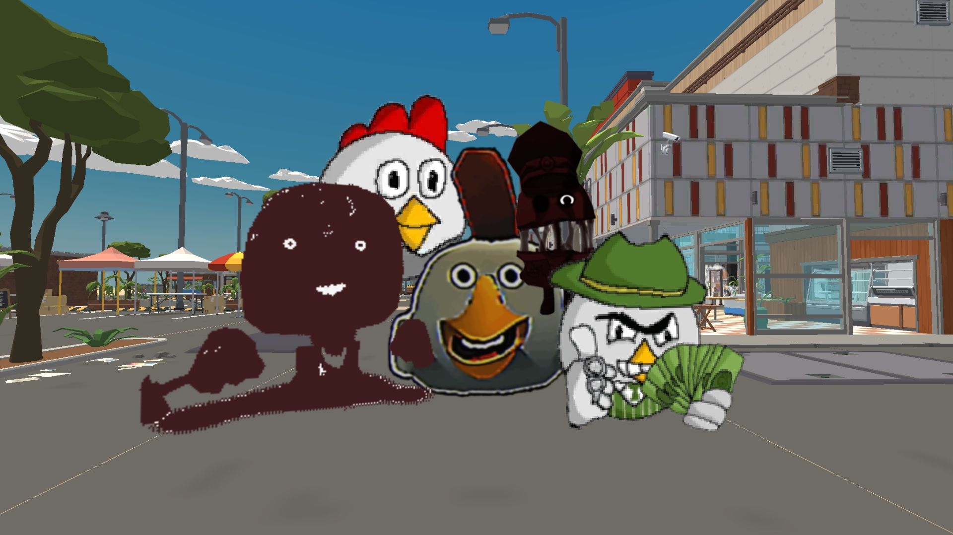 Призыв гигантского мясника в chicken gun. смотреть онлайн