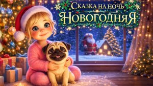 Новогодняя сказка на ночь для детей 3+ | Ева и мопс Буба | Дед Мороз и Снегурочка