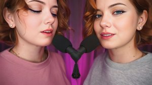 [4K] 😴 Двойной Tk Tk, Sk Sk + Неразборчивый Шепот От Близняшек // С Ушка На Ушко + АСМР 🤤