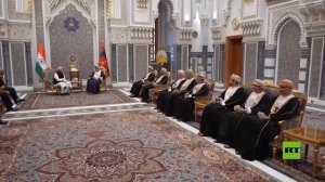 مشاهد من لقاء سلطان عمان مع رئيس الوزراء الهندي في مسقط