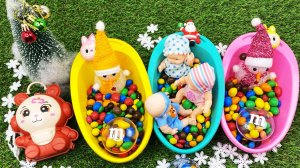 Мультики для девочек. Куколки и конфетки в ярких разноцветных ванночках. Мультики для детей