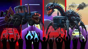 Монстр СИНИЙ ТРАКТОР-паук COFFIN DANCE & TILES HOP часть 4