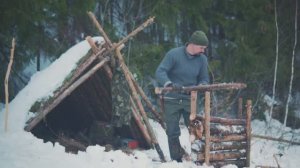 Укрытие в лесу зимой. Выживание в ХОЛОД