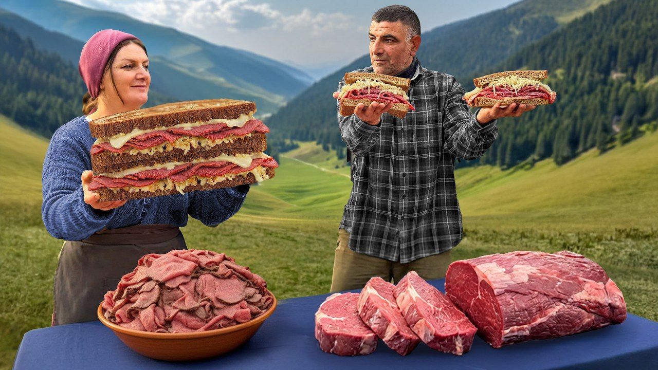 Знаменитые бутерброды, которые мы готовили в нашей горной деревне! смотреть онлайн