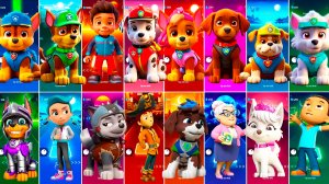 Мультики для Детей Щенячий Патруль Tiles Hop - ГОНЩИК, РОККИ, РАЙДЕР, МАРШАЛЛ, СКАЙ