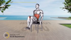 Живот пропал за две недели?! Новые упражнения: сумасшедшие движения на стуле.