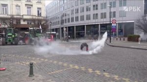 В Брюсселе началась масштабная акция протеста фермеров