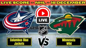 Коламбус Блю Джекетс — Миннесота Уайлд NHL 19.12.2025 Прямая трансляция