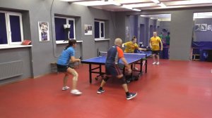 Минин/Шамахова (1253) - Мухаметов/Вольская (922) 14.12 Парный турнир по настольному теннису СПб