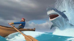 Мультфильм про акулу и пирата смотреть. Мультики для детей. Погоня. Акула охотится за пиратом.