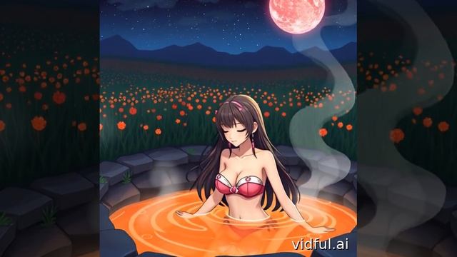 Оранжевое горячее озеро