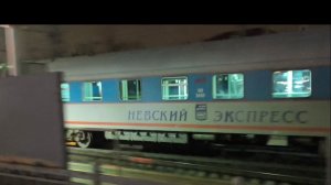 Высокоскоростные поезда и электрички на станции Подсолнечная.