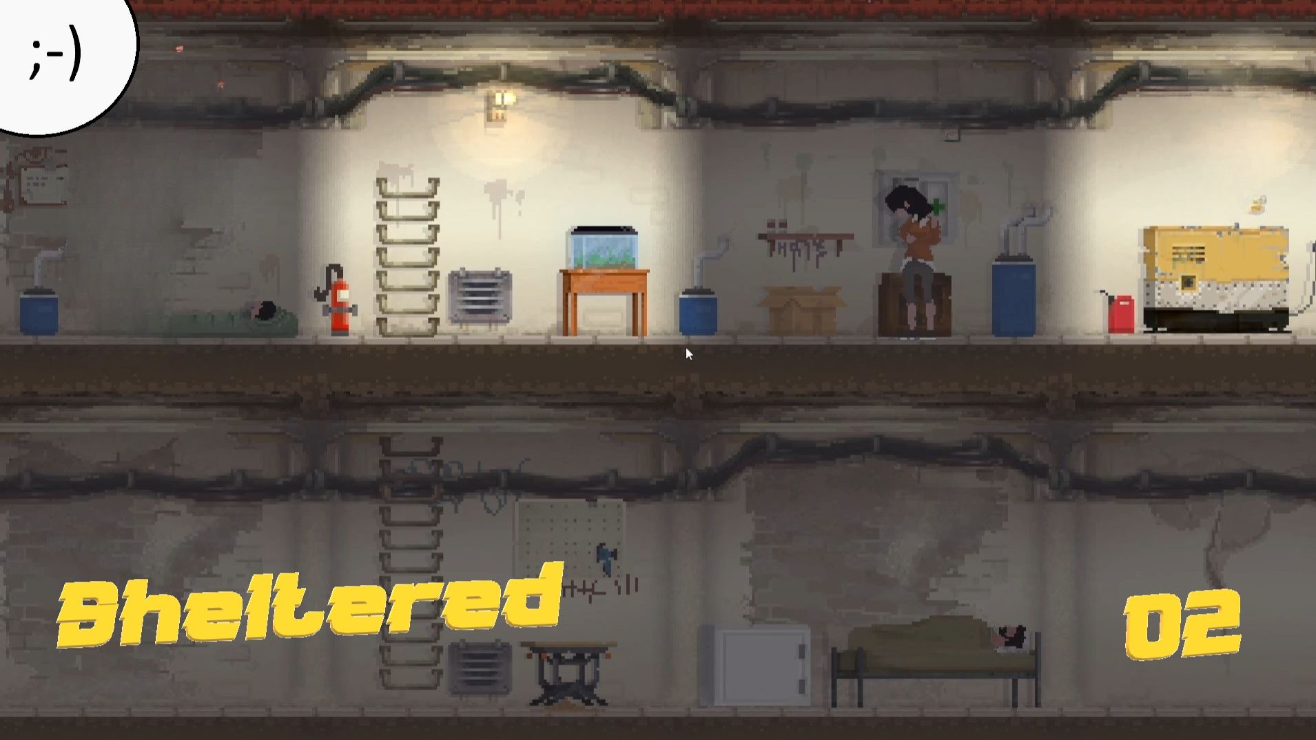 "Sheltered". Вот и первый беглец.... 02