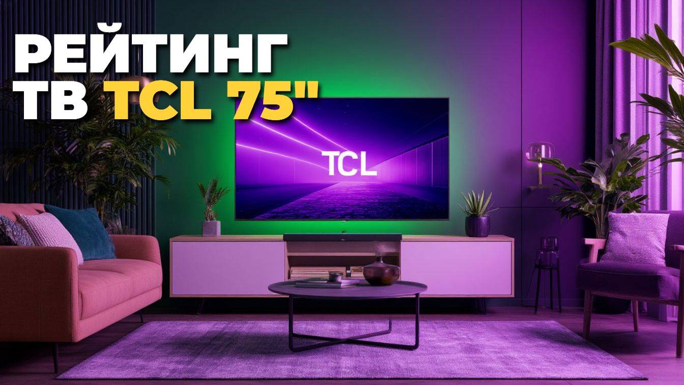Рейтинг телевизоров TCL 75" MiniLED и QLED: топ-5 2025–2026 смотреть онлайн