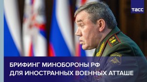 Брифинг Минобороны РФ для иностранных военных атташе