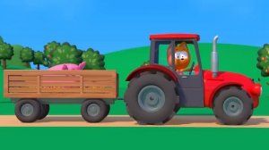 Учим животных-Котенок Котэ и Царевна-Едет трактор или Друзья животные.