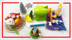 Мультики для детей.  Мясорубка против новогоднего пластилина. Смотреть Мультики для малышей.