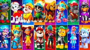 Мультики для Детей Щенячий Патруль Tiles Hop - МАРШАЛЛ, КРЕПЫШ, РЕКС