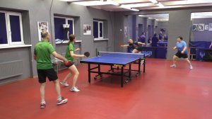 Чирков/Федосеева (1101) - Далида/Кузнецова (965) 14.12 Парный турнир по настольному теннису СПб