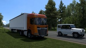 Купил новый трак и фуру. Иду в рейс из Питера на Байкальск.