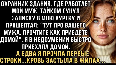 Я ПЛАКАЛ, ЧИТАЯ ЭТОТ РАССКАЗ! ОХРАННИК СУНУЛ ЗАПИСКУ: ПРО МУЖА! ПРОЧЛА ДОМА - КРОВЬ ЗАСТЫЛА В ЖИЛАХ! смотреть онлайн