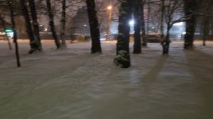 Первый снег в Москве