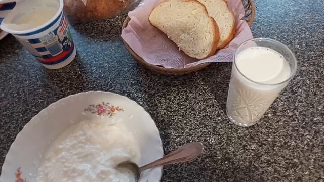 Мой ранний завтрак.