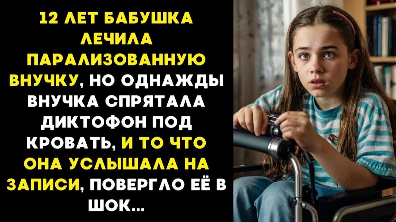 12 лет бабушка "лечила" парализованную внучку, а когда та установила диктофон, то услышала то... смотреть онлайн