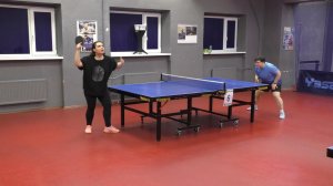 3..8 МИКСТ 31 очко Казачек/Нельсон (1245) - Чирков/Федосеева (1101) 14.12 настольный теннис СПб