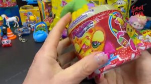 ASMR Распаковка  100 ЖЕЛТЫХ загадочных игрушек  приятная распаковка