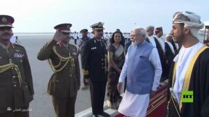 مشاهد من استقبال ناريندرا مودي في سلطنة عمان