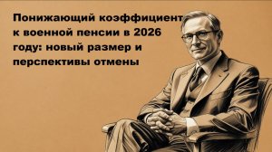 Понижающий коэффициент к военной пенсии в 2026 году: новый размер и перспективы отмены