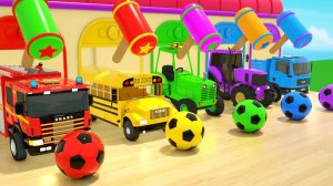 Развитие ребенка Семья пальчиков, Малышка-акула, Колеса на автобусе Мультики про машинки для детей